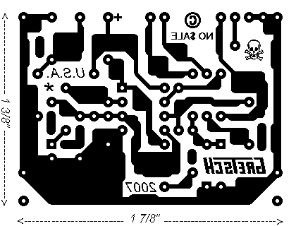Gretsch ControFuzz DIY guitar pedal circuit board layout