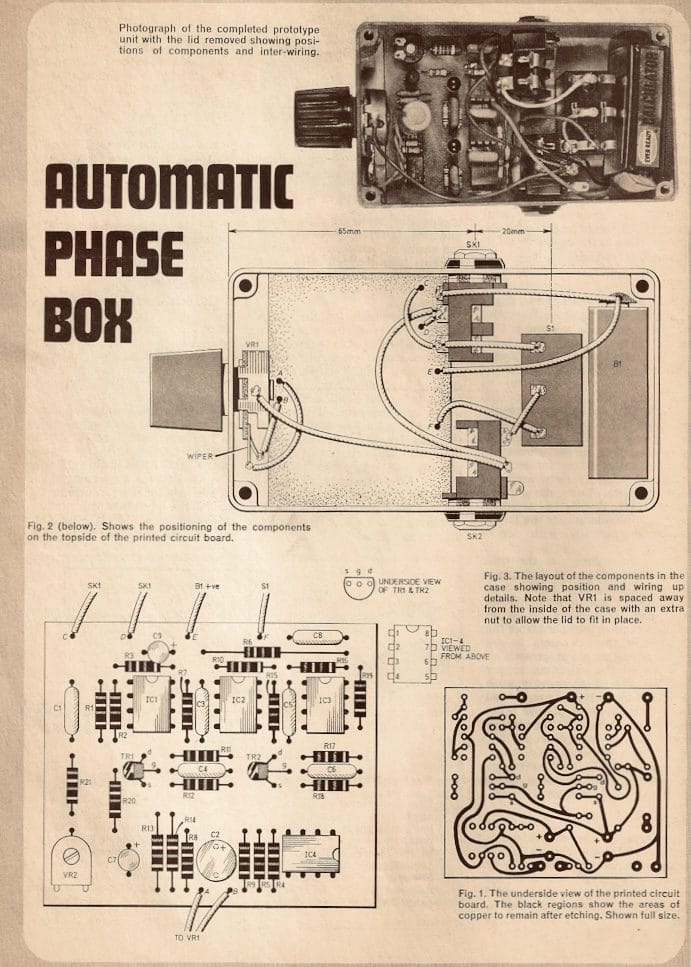 vintage phaser pedal, DIY ‘77 Vintage Phaser Pedal, fom tooley
