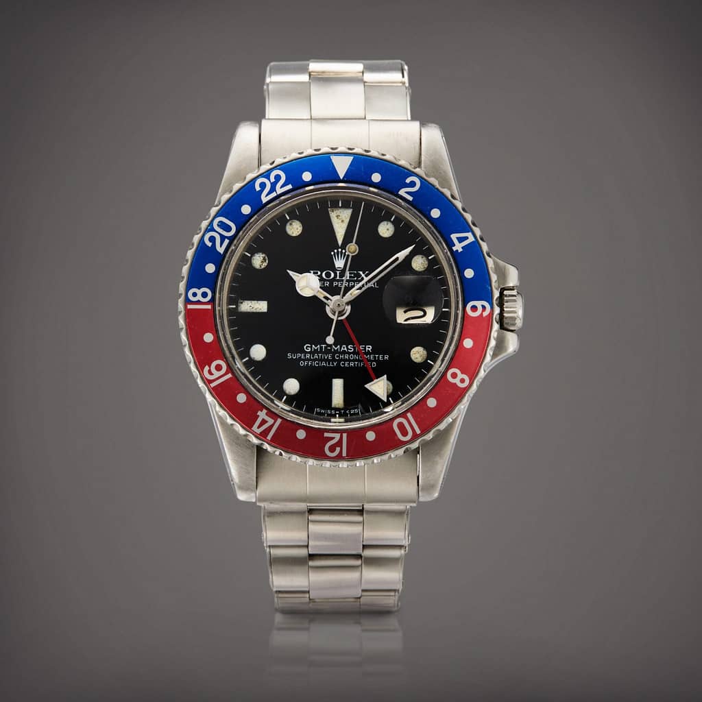 This Rolex Reference 1675 GMT-Master Pepsi was on Stan Barrett’s wrist during the Rocket Car attempt.