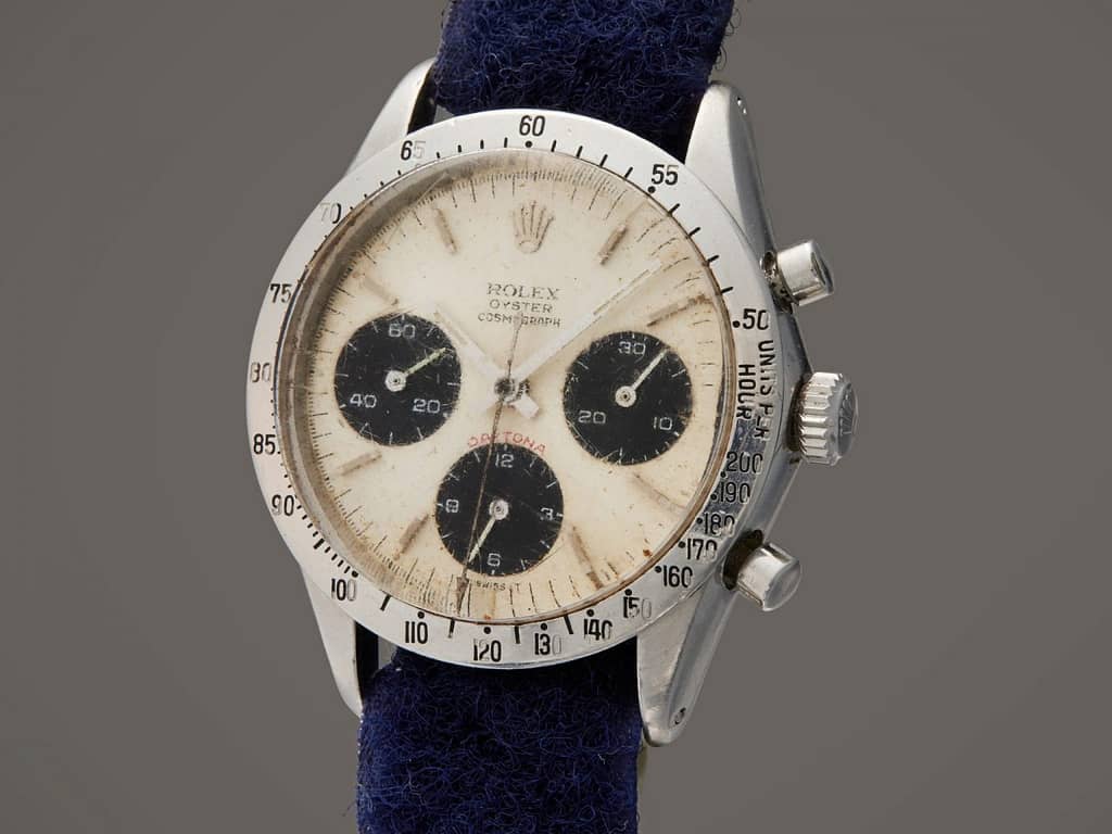 Stan Barrett wore this Rolex Reference 6262 Stan Barrett’s Rolex Daytona is expected to sell for up to $500,000.
